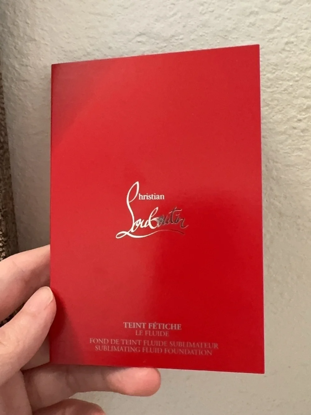 Christian Louboutin Teint Fetiche Sublimating Fluid Foundation 3Shade SampleCard